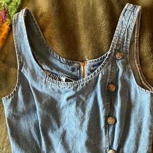 Vintage 1990s Switch USA Sexy Denim Bodycon Mini Dress